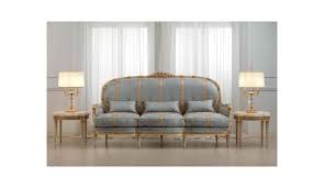 Golden Striped Sofa Set