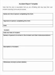 Generic Incident Report Template And Police Report Template
