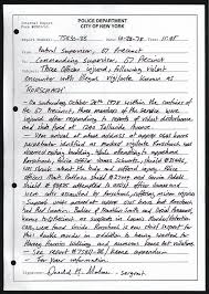 Nypd Incident Report October 1978 Incident Report Describ