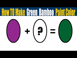 How To Make Green Bamboo Paint Color