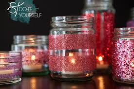 how to make diy glittered gl jars