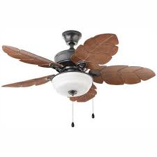 Home Decorators Collection Palm Cove 44 In Led Indoor Outdoor Natural Iron Ceiling Fan With Light Kit 51544 The Home Depot