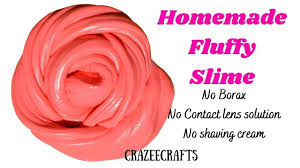 homemade fluffy slime diy without borax
