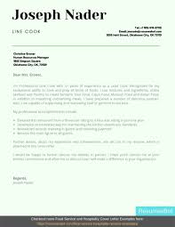 line cook cover letter sles
