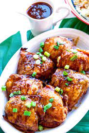 grilled hawaiian en thighs with