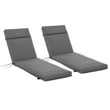 Outsunny Set Of 2 Sun Lounger Cushion