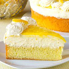 Lemon Mousse Cake gambar png