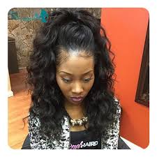 Style bangs accordingly with gel or spray for flawless edges. 59 Timeless Weave Ponytail Hairstyles For Women