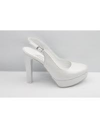 Meravigliose e originali scarpe sposa in raso bianco perla con plateau. Scarpa Sposa Pedulla Perlato Bianco Art 843 Tacco 12 Cm Misura 35
