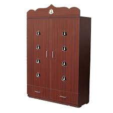teak wood pooja cabinet at rs 12500