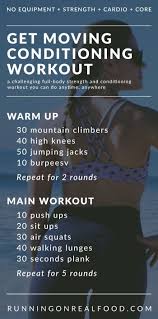 strength and conditioning workout no
