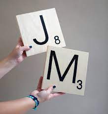 Giant Scrabble Tile Table Numbers