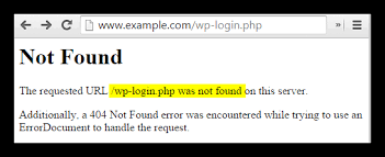solved the requested url wp login php