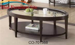 Occasional Group Oval Coffee Table With