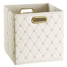 Whether you're searching for specific all storage containers like the faux leather storage bin or something more general like all storage containers by california closets®, we have so many options, with free shipping on just about everything. Creative Scents Cube Storage Bin Faux Leather Decorative Basket With Handles For Shelf Foldable Storage Cube Organizer Bin For Closet Clothes Blanket Magazin Cube Storage Bins Cube Storage Storage Bin