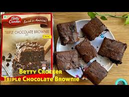 betty crocker triple chocolate brownie
