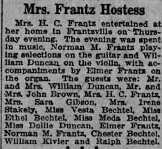 Mrs. Frantz Hostess