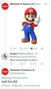 Random: No, Nintendo Of America Didn't Tweet A Pic Of Mario Flipping The  Bird | Nintendo Life