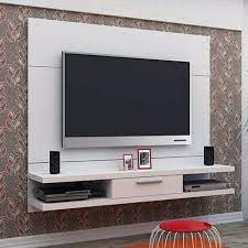 Modern Wood Designer Tv Wall Unit Led