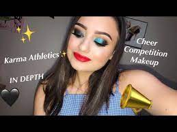 cheerleading compeion makeup in