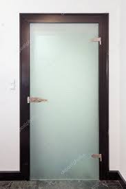 Modern Closed Glass Door Stock Photo By