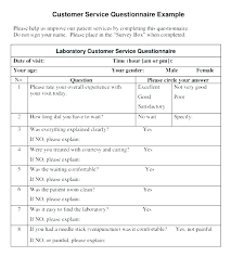 Questionnaire Format Word Sample Survey Templates Form