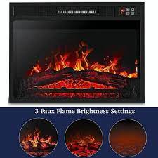 23 Inch Recessed Electric Fireplace