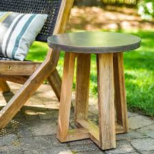 Athens Cement Outdoor Side Table 213625