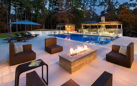 large contemporary pool spacious