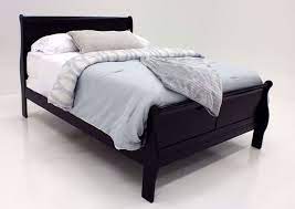 louis philippe queen size bed black