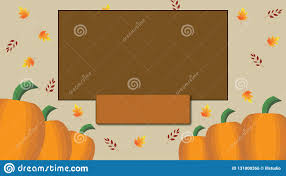Autumn Fall Harvest Blank Card Stock Illustration
