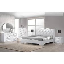 bedroom set queen size bed leather