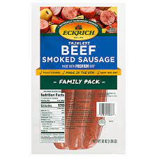 eckrich smoked sausage beef skinless