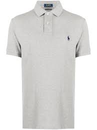 polo ralph lauren grey pique polo shirt brand size um