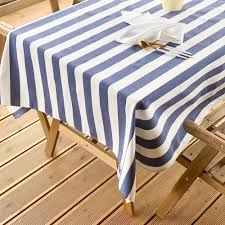 Striped Garden Tablecloth Waterproof