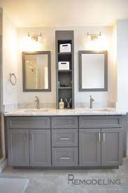 The stainless steel tub positioned against the casual window treatment and mellow colors provides an unexpected combinat Double Sink Vanity Bathroom Designs Double Vanity Bathroom Small Bathroom Vanities Double Sink Bathroom Vanity