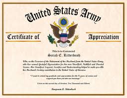 Letters of appreciation are of two types: Military Wife And Family Certificate Of Appreciation