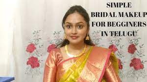 indian simple bridal makeup in telugu
