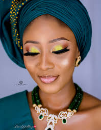 this traditional bridal look features