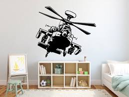 Helicopter Military Wall Decal Hero