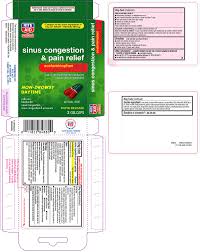 Sinus Congestion And Pain Relief Non Drowsy Daytime Tablet