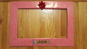 Diy Christmas Selfie Frame Materials Cardboard Box Wrapping Paper