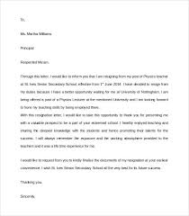 Teacher Resignation Letter 10 Download Documents In Pdf Word