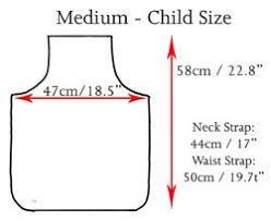 Sizing Chart Toddler Child Adult Apron And Clothing