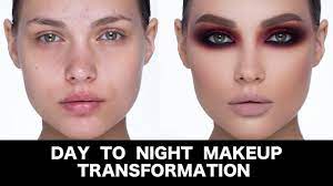 day to night makeup transformation by