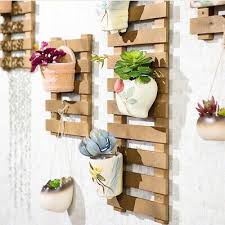 wooden flower pot shelf plant stand