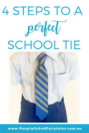 There is no way, no how, that you could possibly be unable to tie any one of these knots after. Simple School Tie Instructions How To Tie A Tie For School Ponytails And Fairytales