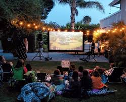 Outdoor Screen And Projector