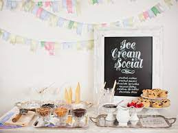 how to throw an ice cream social party