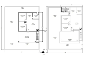 South Facing 2 Bhk House Floor Plan
